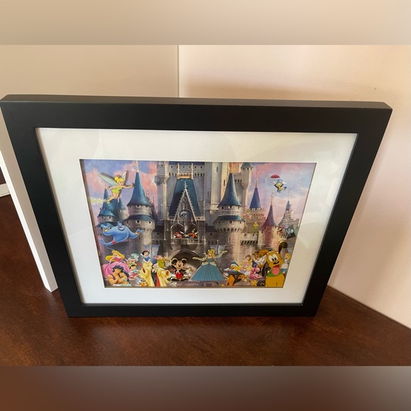 Disney Framed Castle Picture, Where Dreams Come True, 4 Pin Set - Picture 4 of 12